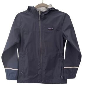 Patagonia Girls Torrentshell 3L Rain Jacket in "New Navy" Blue 64280 Size XL